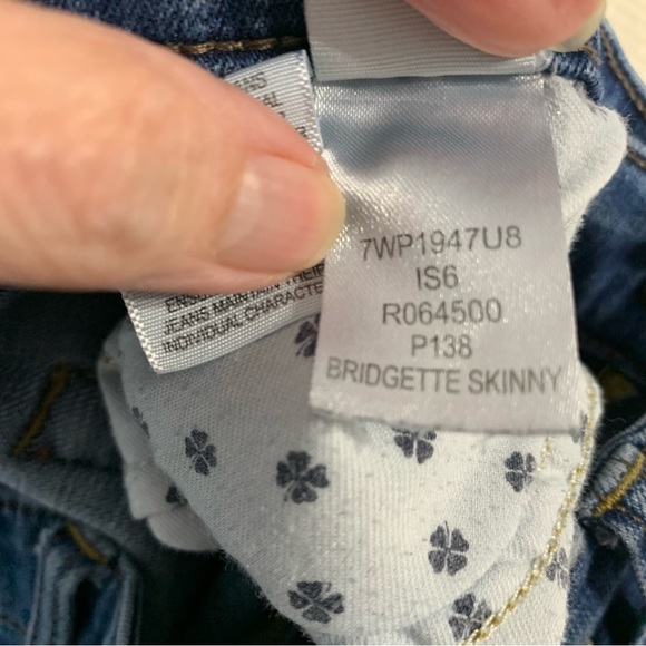Lucky Brand button up Bridgette skinny blue‎ jeans. Size 4/27 - Picture 11 of 11